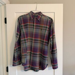 POLO Ralph Lauren Multicolor Plaid Button Down Shirt Size L